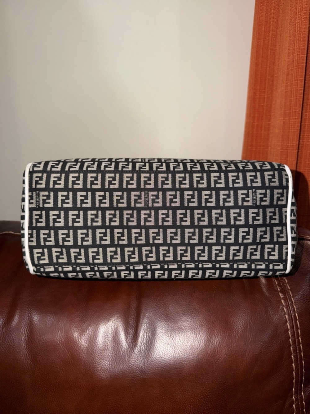 ‼️Authentic Fendi Zucchino Canvas Tote Shoulder Bag - Picture 7 of 16